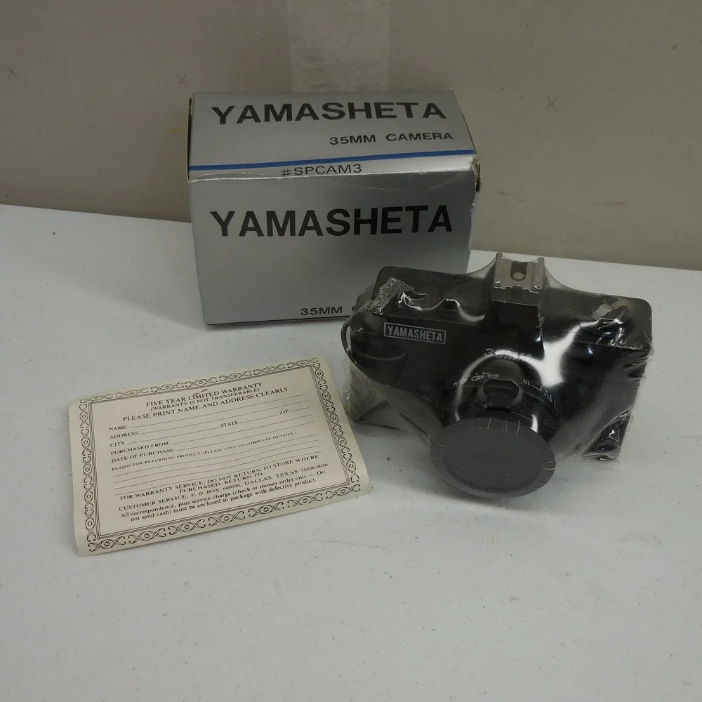 Yamasheta 35mm Film Camera SPCAM3 Fixed Focus Vintage Point and Shoot New in Box